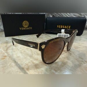 Versace Dark Havana VE2198 54 Sunglasses